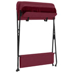 Mesa cambiadora de hierro rojo