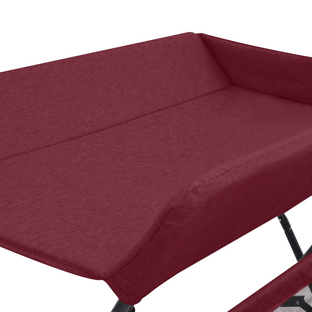 Mesa cambiadora de hierro rojo