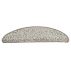 Alfombras de peldaños de escalera 15 uds gris claro 56x17x3 cm