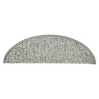 Alfombras de peldaños de escalera 15 uds gris claro 56x17x3 cm