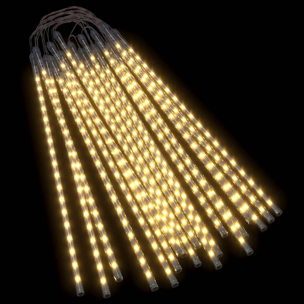 Luces meteorito 20 uds blanco cálido 720 LED interior exterior