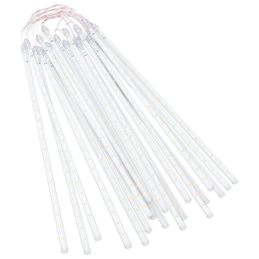 Luces meteorito 20 uds blanco cálido 720 LED interior exterior
