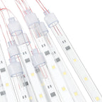 Luces meteorito 20 uds blanco cálido 720 LED interior exterior