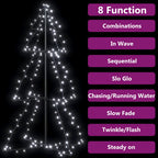 Árbol de Navidad 160 LEDs interior y exterior 78x120 cm