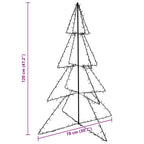 Árbol de Navidad 160 LEDs interior y exterior 78x120 cm