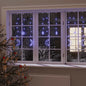 Cortina de luces estrellas 200 LEDs azul 8 funciones