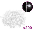 Guirnalda de luces globos 8 funciones 200 LED blanco frío 20 m