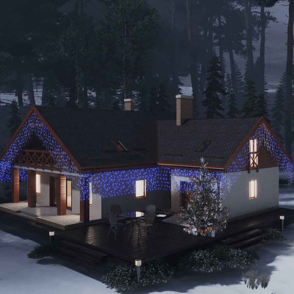 Icicle String Lights 10m 400 Color LEDs 8 Functions