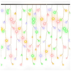 Cortina luces carámbano 10 m 400 LEDs de colores 8 funciones