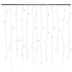 Cortina luces carámbano 10 m 400 LEDs de colores 8 funciones