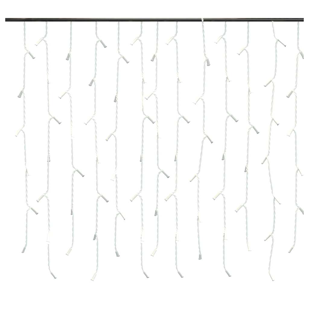 Cortina luces carámbano 10 m 400 LEDs de colores 8 funciones