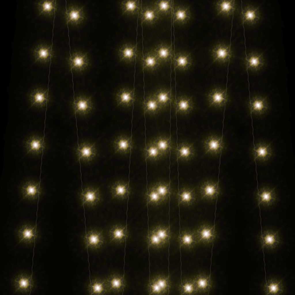 Tira de luces solares LED 5 uds blanco cálido interior/exterior
