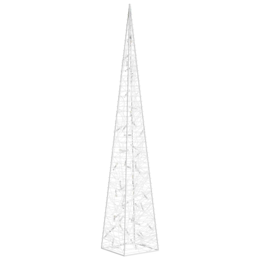 Cono de luz LED decorativo acrílico azul 120 cm