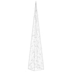 Cono de luz LED decorativo acrílico azul 120 cm