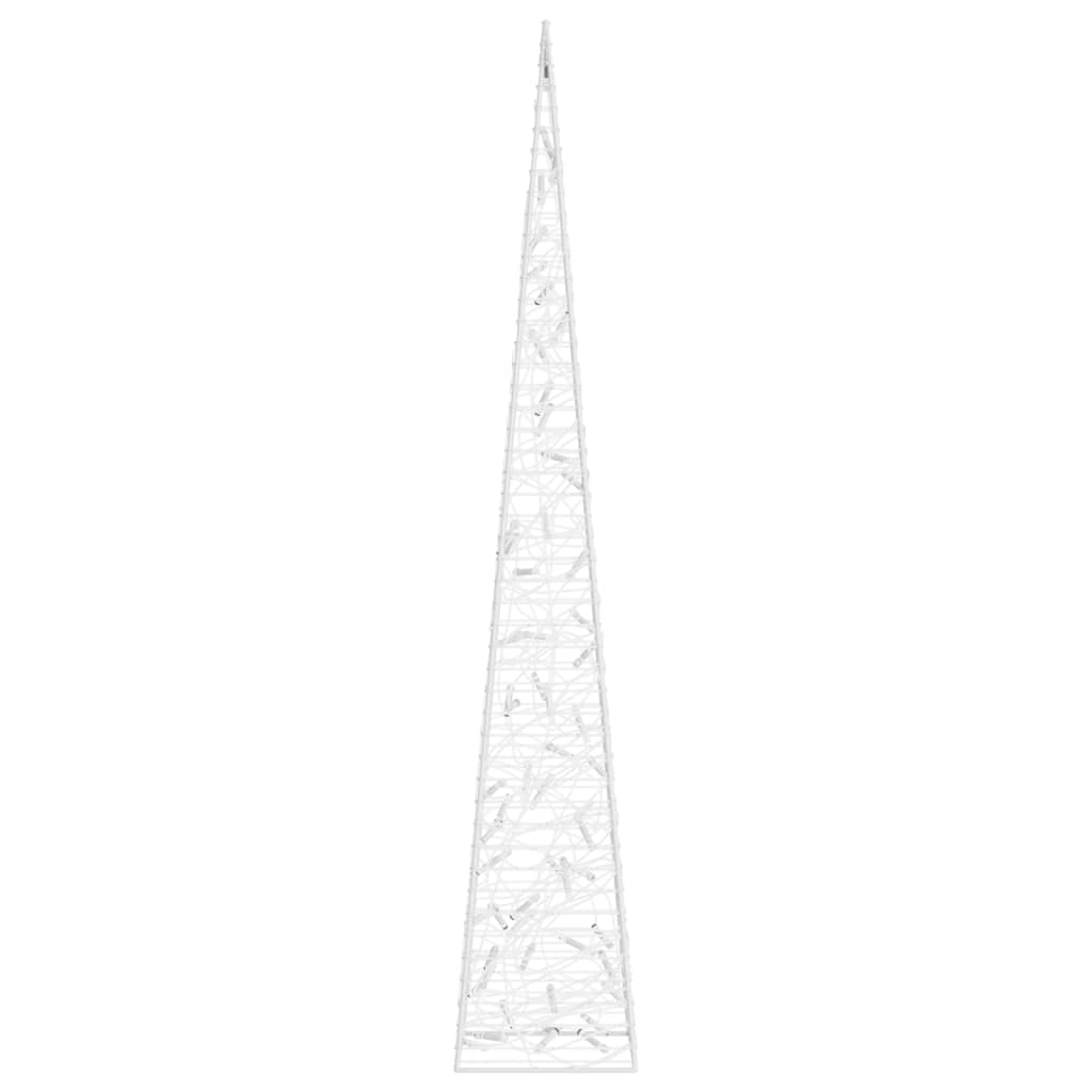 Cono de luz LED decorativo acrílico azul 120 cm