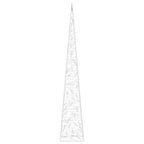 Cono de luz LED decorativo acrílico azul 120 cm