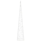 Cono de luz LED decorativo acrílico azul 120 cm
