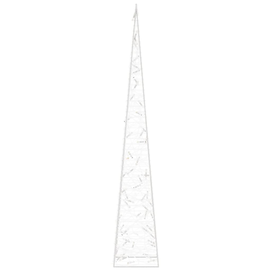 Cono de luz LED decorativo acrílico azul 120 cm