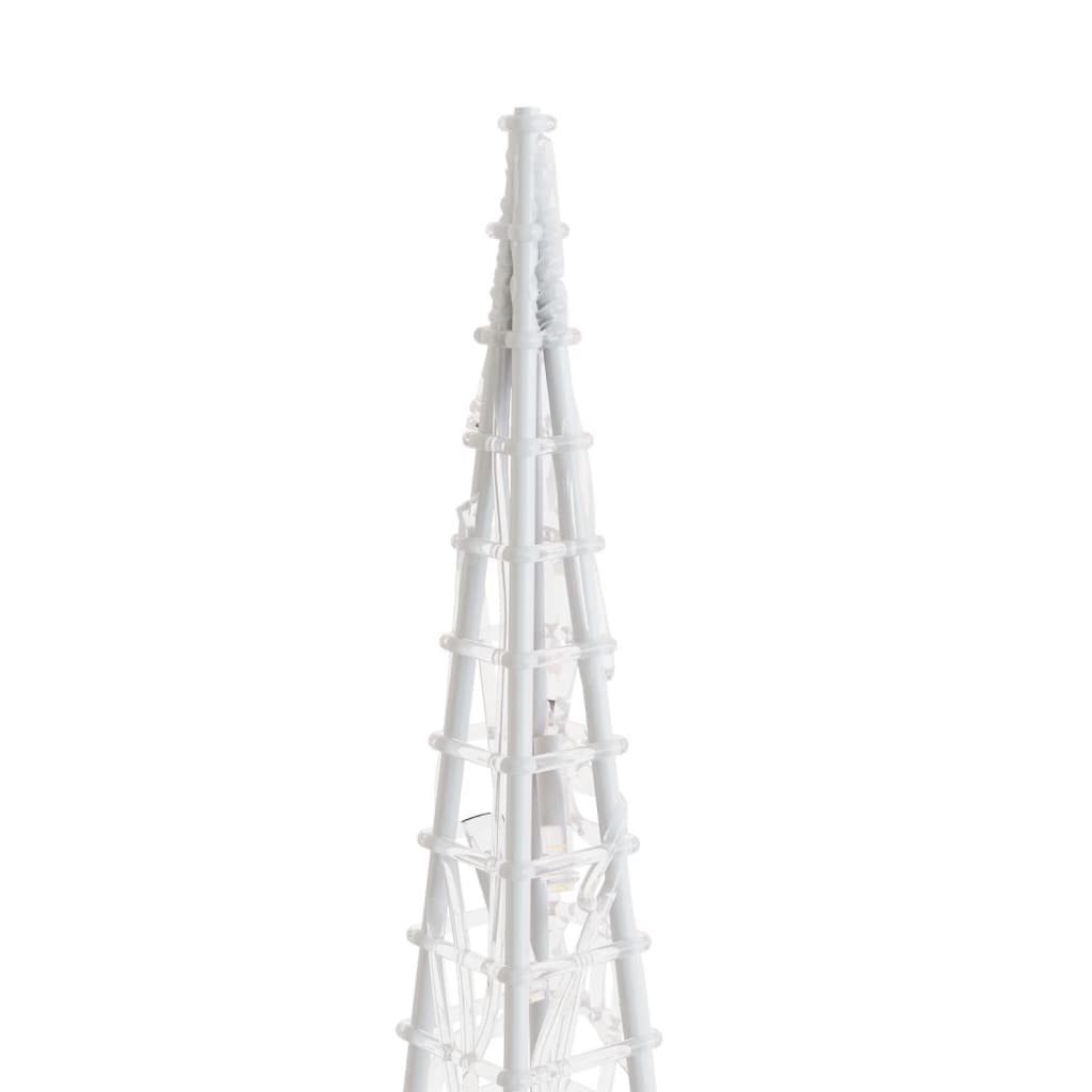 Cono de luz LED decorativo acrílico azul 120 cm