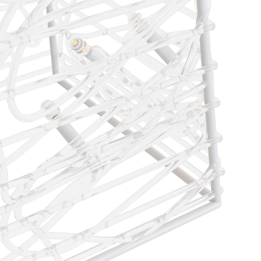 Cono de luz LED decorativo acrílico azul 120 cm