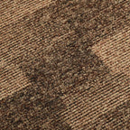 Alfombra para el suelo 20 pcs Marrón 50 x 50 cm PP