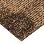 Alfombra para el suelo 20 pcs Marrón 50 x 50 cm PP