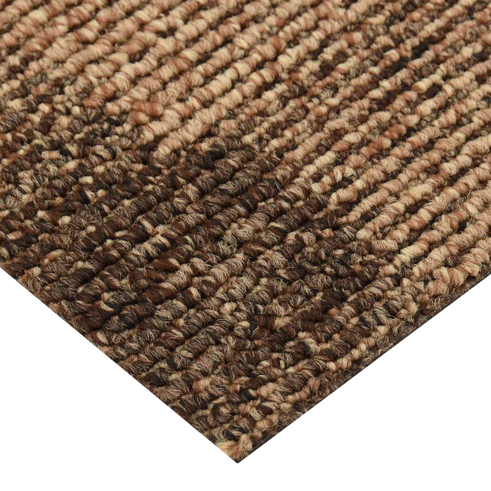 Alfombra para el suelo 20 pcs Marrón 50 x 50 cm PP