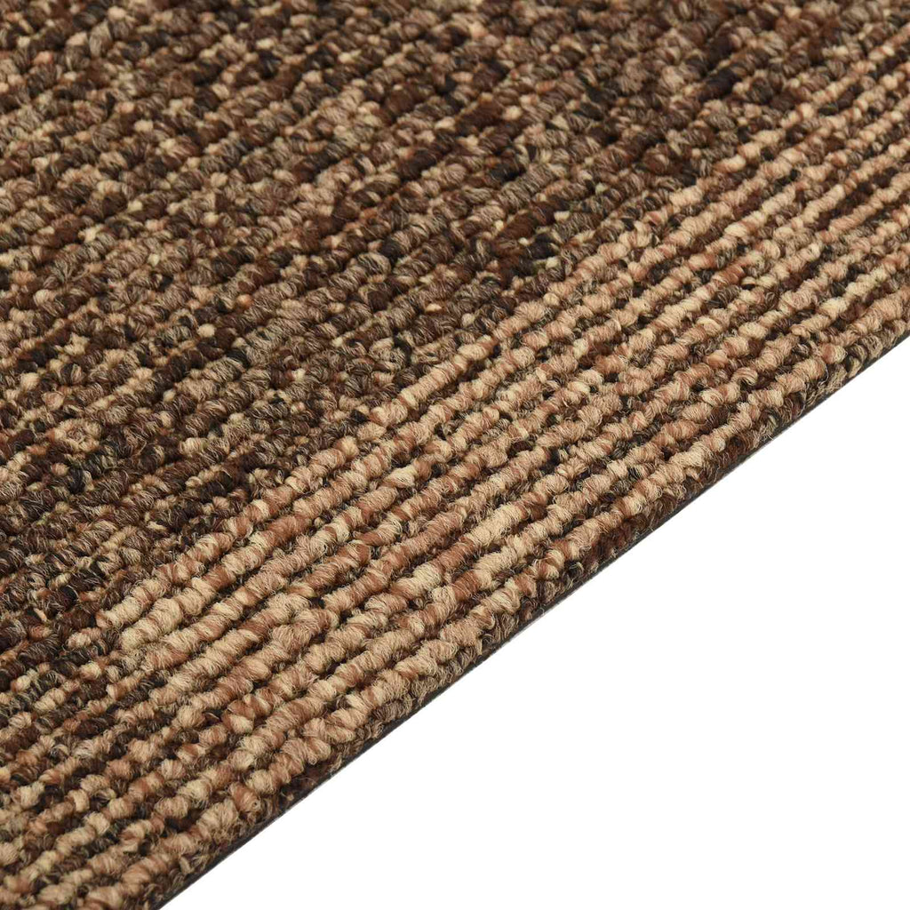 Alfombra para el suelo 20 pcs Marrón 50 x 50 cm PP