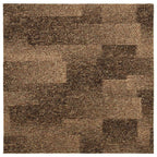 Alfombra para el suelo 20 pcs Marrón 50 x 50 cm PP