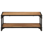 Mesa de centro de madera maciza acacia 90x45x35 cm