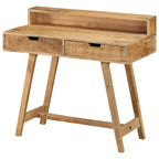Escritorio de madera de mango rugosa 100x45x90 cm