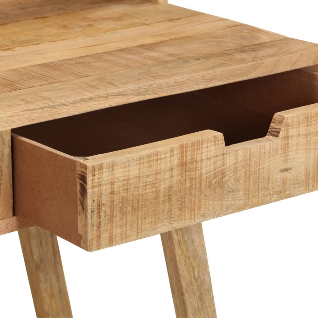 Escritorio de madera de mango rugosa 100x45x90 cm