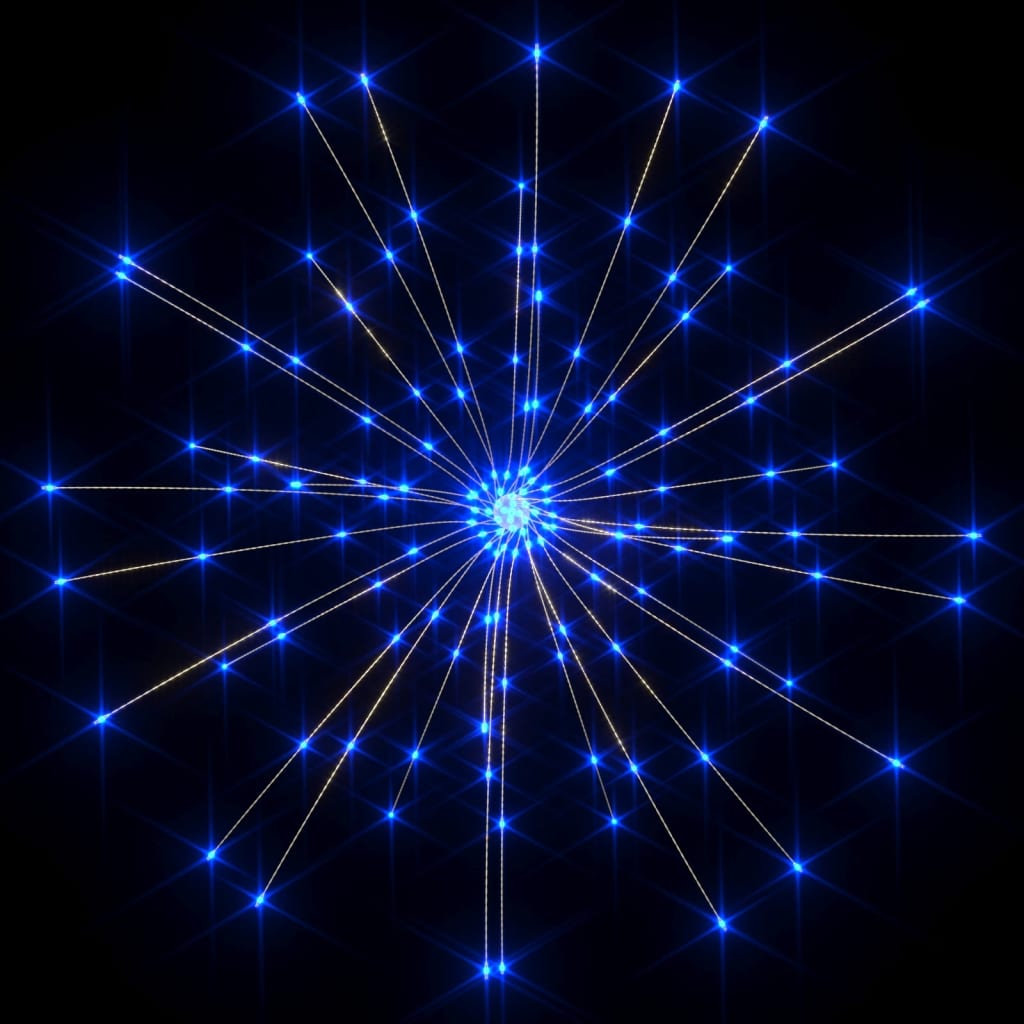 Luz de petardo de navidad exterior azul 140 LEDs 20 cm