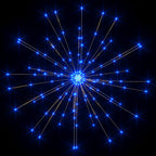 Luz de petardo de navidad exterior azul 140 LEDs 20 cm