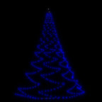 Árbol de pared con gancho metálico 720 LED azul 5 m