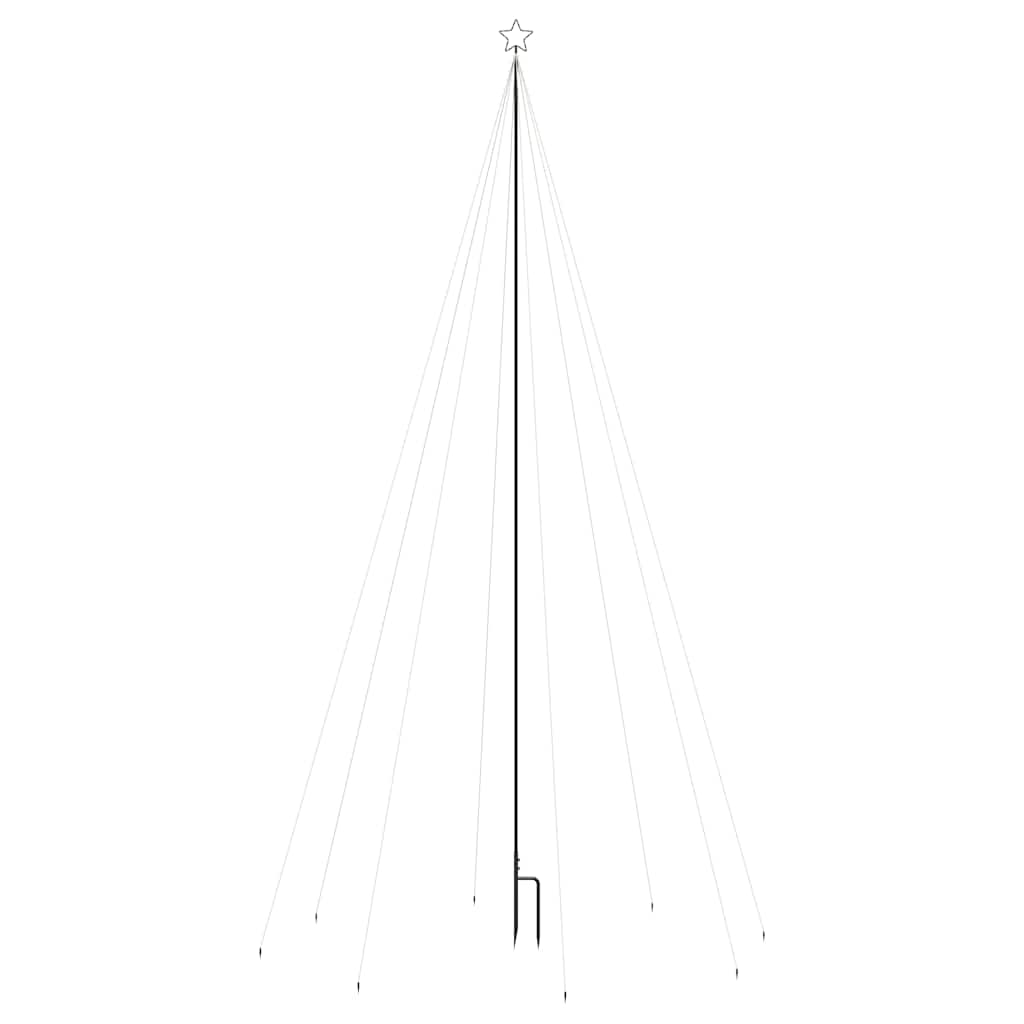 Luces LED forma árbol Navidad interior y exterior 400 LED 2,5 m