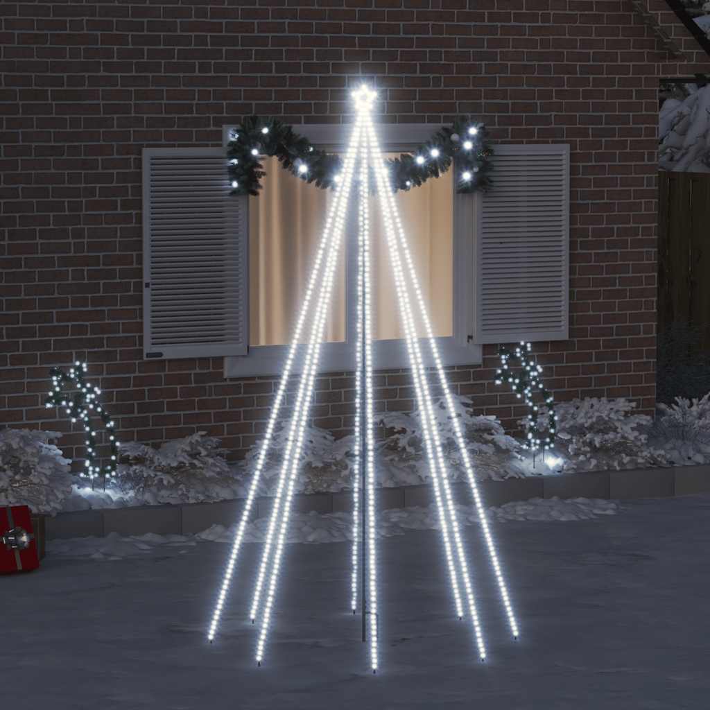 Luces LED forma árbol Navidad interior y exterior 400 LED 2,5 m