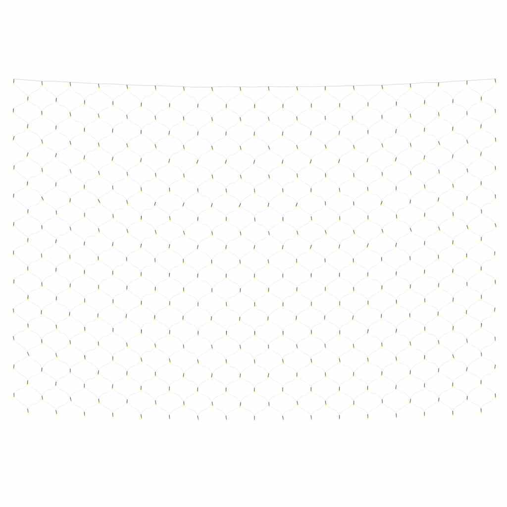 Red de luces de Navidad 204 LED blanco cálido 3x2 m