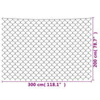 Red de luces de Navidad 204 LED blanco cálido 3x2 m
