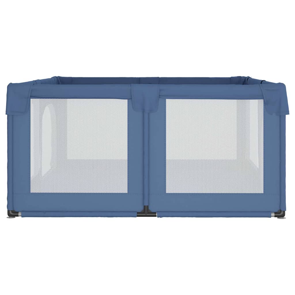 Parque para bebés con 2 puertas tela Oxford azul claro