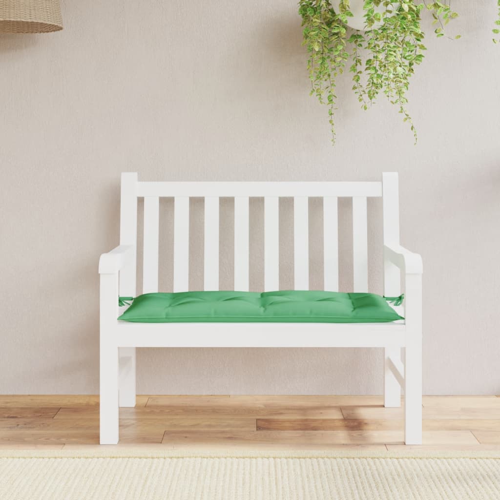 Cojín banco de jardín tela Oxford estampado hojas 100x50x3 cm