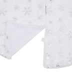 Falda de árbol de Navidad de lujo blanca de 122 cm de piel sintética