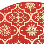 Falda de árbol de Navidad de lujo con calcetín de tela roja de 122 cm de