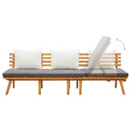 Sofá de jardín madera de acacia maciza 200x65 cm