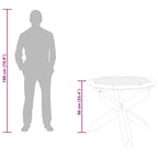 Juego de comedor para jardín 5 piezas madera maciza de teca