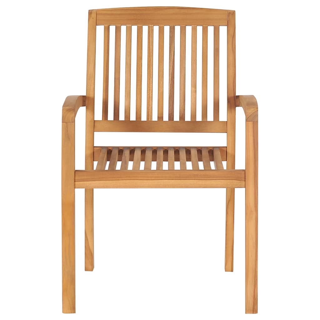 Juego de comedor para jardín 5 piezas madera maciza de teca