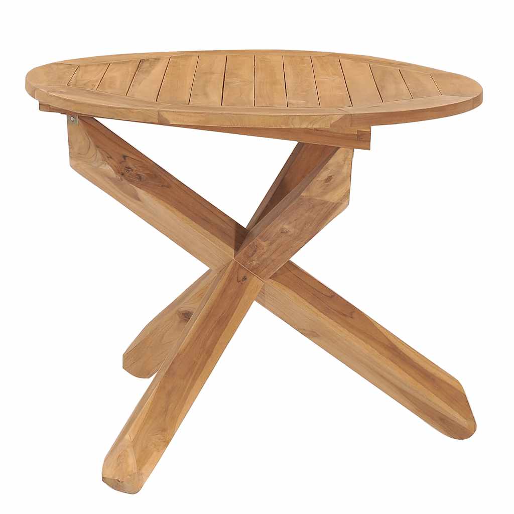 Juego de comedor para jardín 5 piezas madera maciza de teca