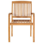 Juego de comedor para jardín 5 piezas madera maciza de teca