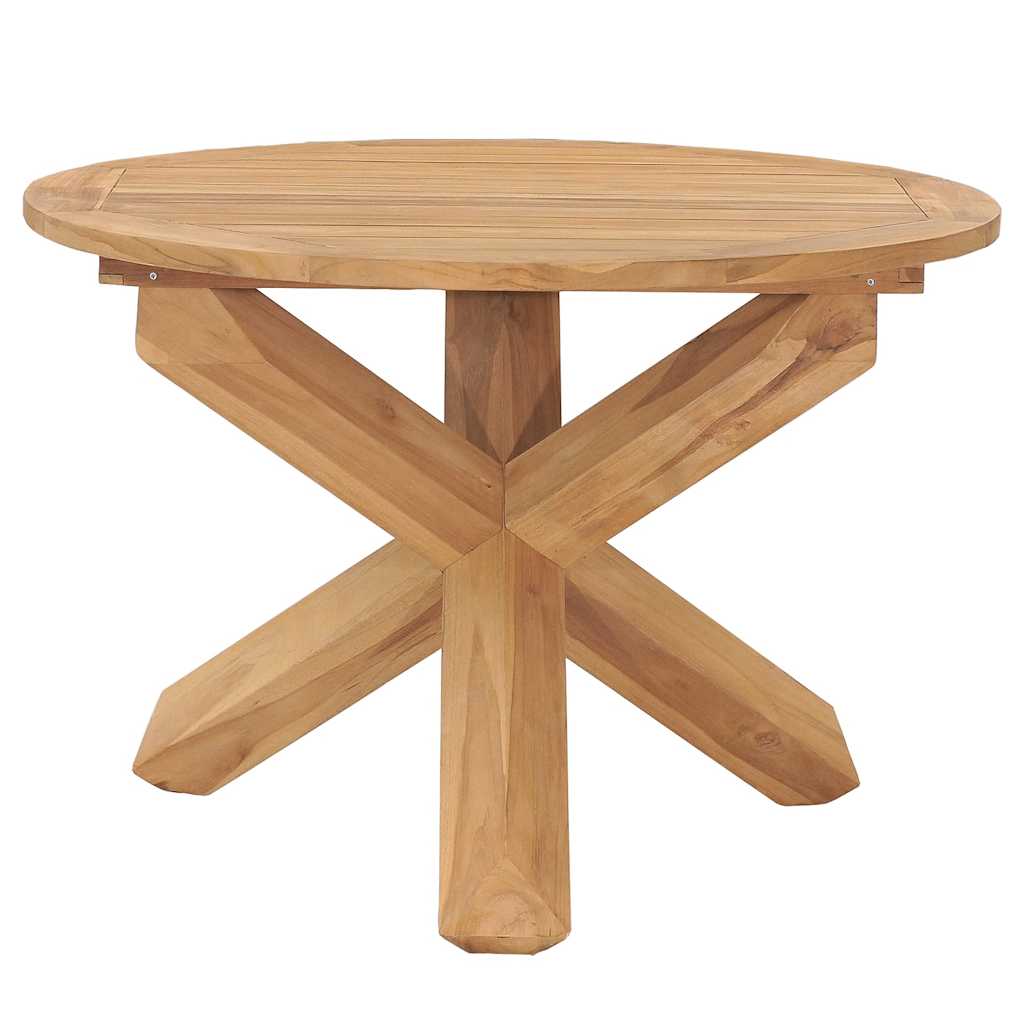 Juego de comedor para jardín 5 piezas madera maciza de teca