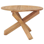 Juego de comedor para jardín 5 piezas madera maciza de teca